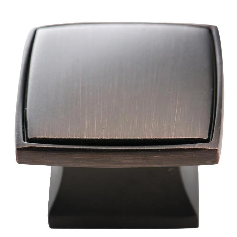 Southern Hills Oil Rubbed Bronze Square Cabinet Knobs 'Carlisle' (Pack of 25)