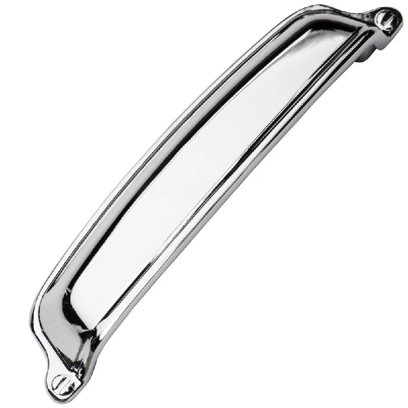 Southern Hills Polished Chrome Cabinet Drawer Cup Pull (Pack of 10) - Silver