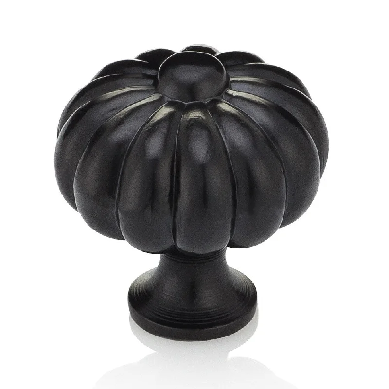 Southern Hills Satin Black Cabinet Knob (Pack of 10)