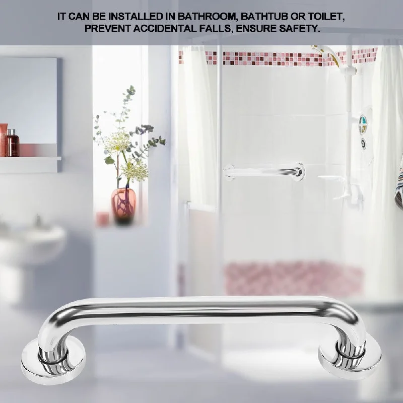 Stainless Steel Bathroom Bathtub Grab Bar Safety Hand Rail - 8'3" x 11'