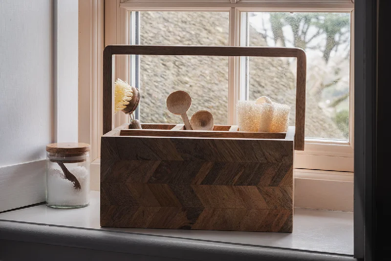 Sukha Mango Wood Caddy - Natural