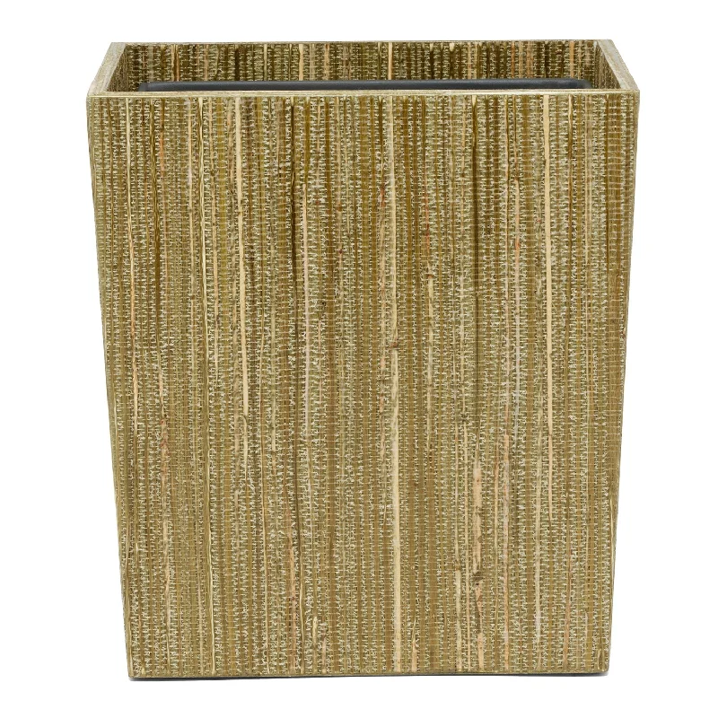 Sumter Olive Hemp Rectangle Wastebasket