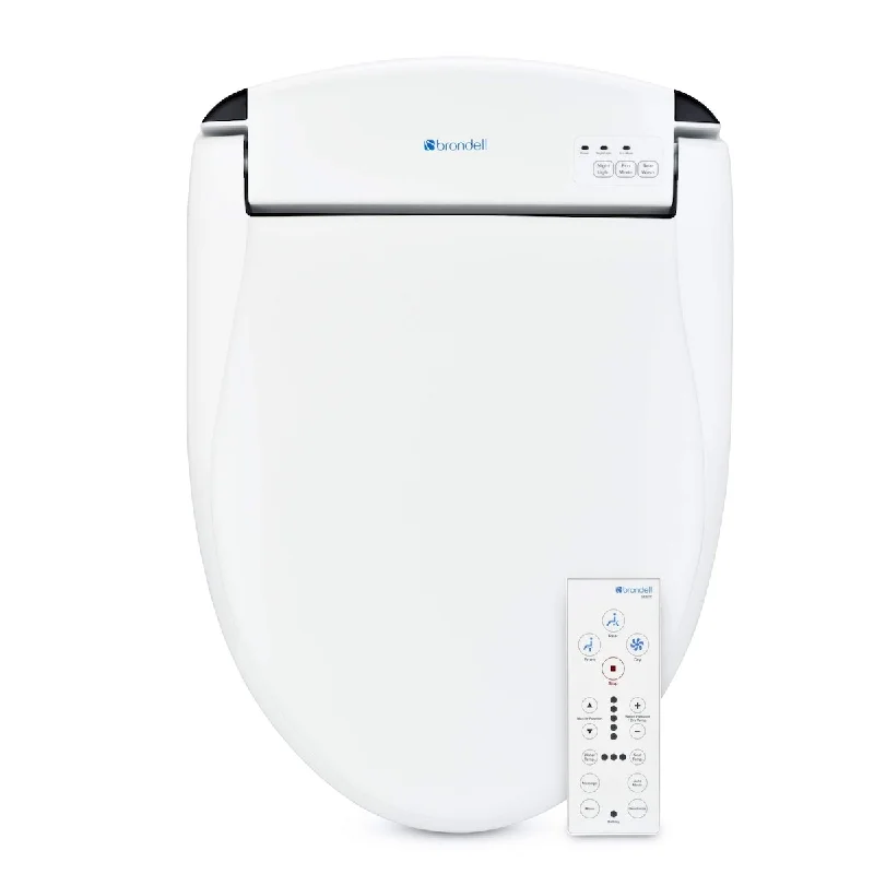 Swash SE600 Bidet Toilet Seat, Fits Elongated Toilets, Oscillating Stainless-Steel Nozzle, Warm Air Dryer, Ambient Nightlight