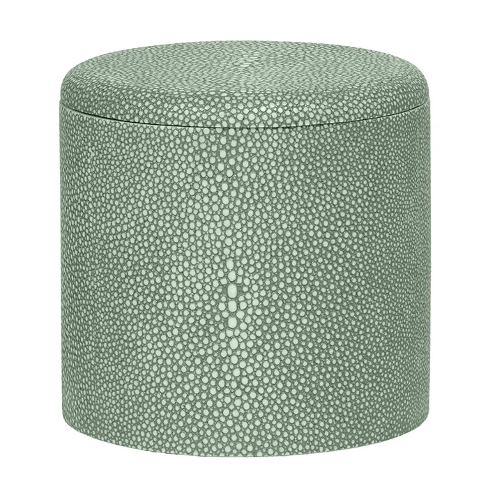 Tenby Faux Shagreen Canister (Sage)