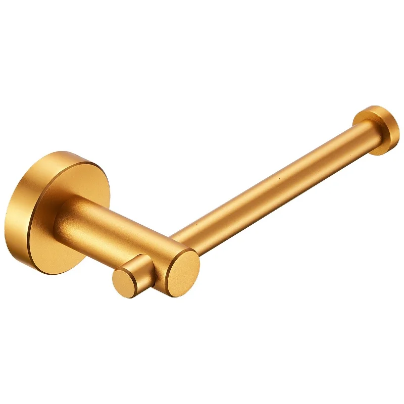 Toilet Paper Holder Brushed Gold Thicken Space Aluminum Toilet Roll Holder - Brushed Gold