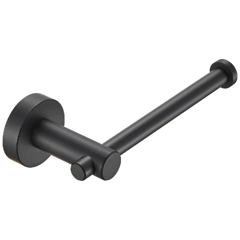 Toilet Paper Holder Matte Black Thicken Space Aluminum Toilet Roll Holder for Bathroom - Matte Black