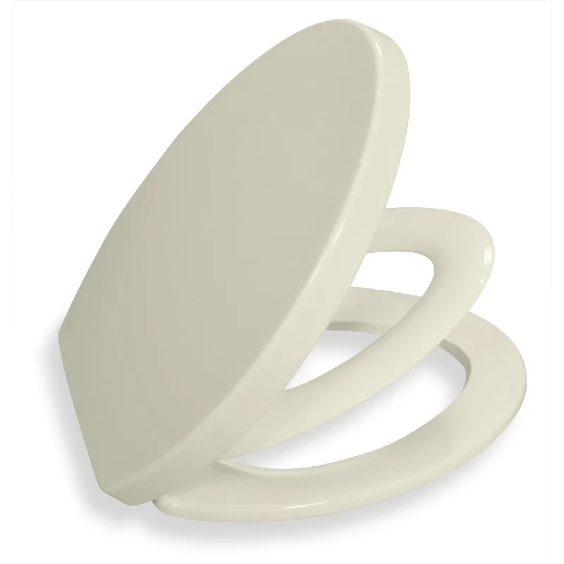 Toilet Seat for Potty Training, Premium Family BR631B-02, Elongated Almond/Bone