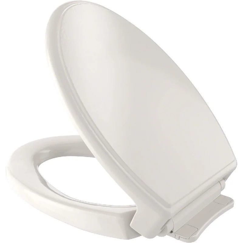 Traditional SoftClose Elongated Toilet Seat, Beige