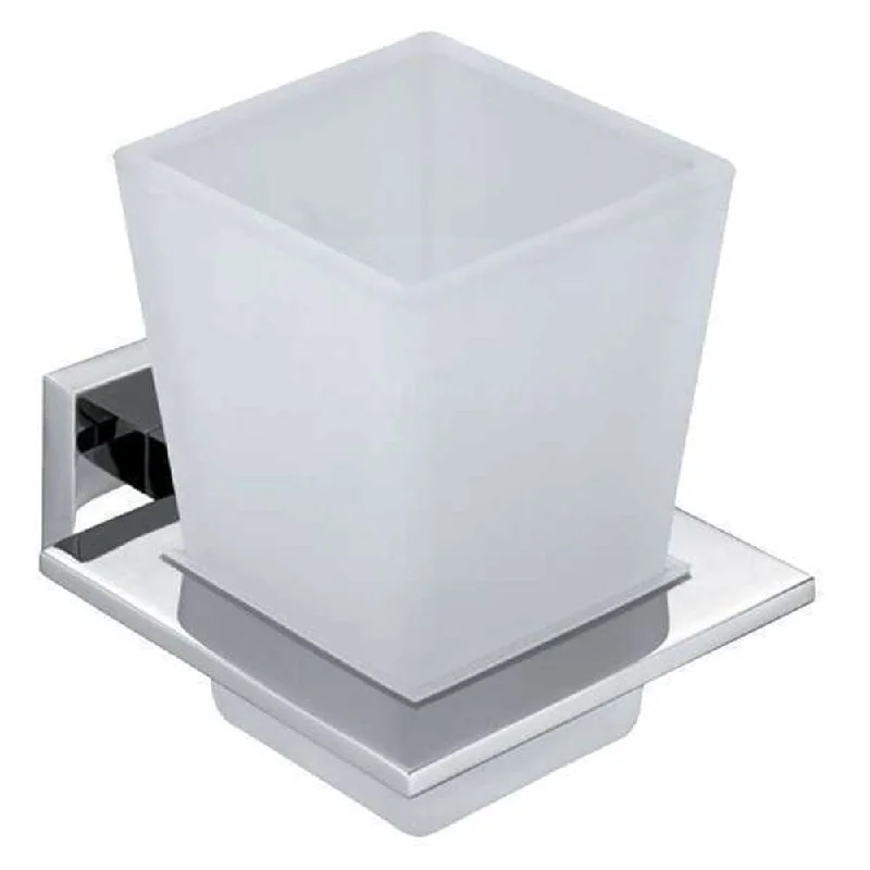 Vado Level Tumbler Holder Frosted Glass C/P