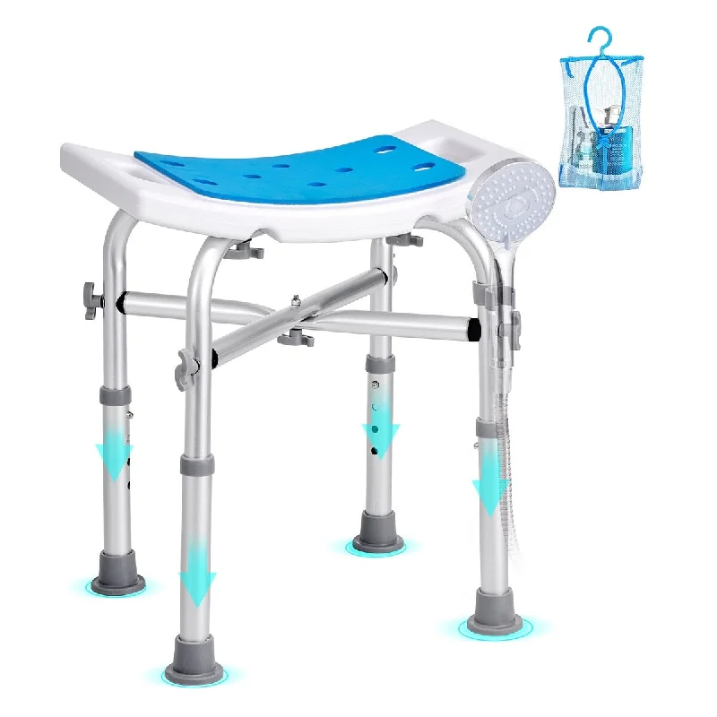 VEVOR Shower Chair,Shower Chair for Inside Shower Bathtub,Non-slip Bathroom Bench Bath Chair for Elderly Disabled Handicap