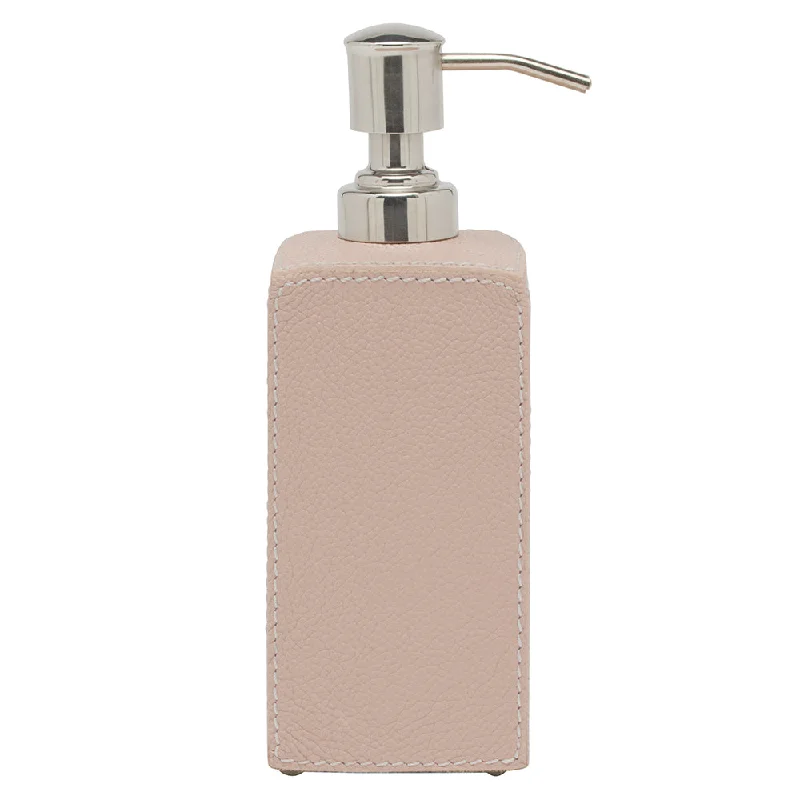 Victoria Full-Grain Leather Soap Pump (Dusty Rose)