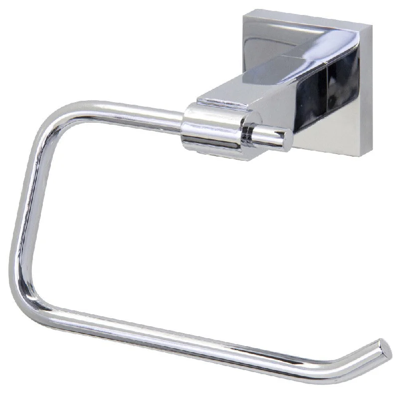 VIGO Allure Chrome Square Design Single Post Toilet Tissue Holder