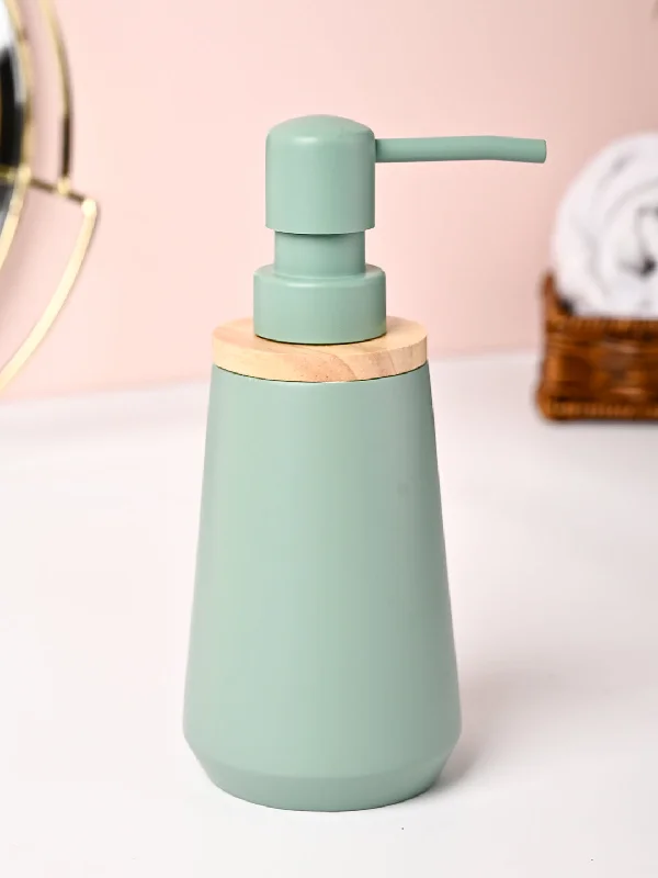 VON CASA Green Polyresin Soap Dispenser - 180ml