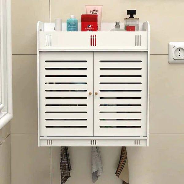 Wall Mounted PVC Bathroom [ 38 ] Storage Cabinet  (8 INCH)