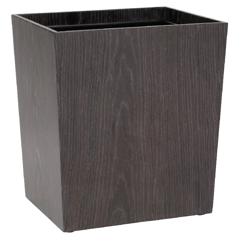 Westerly Veneer Rectangle Waste Basket (Dark Oak)