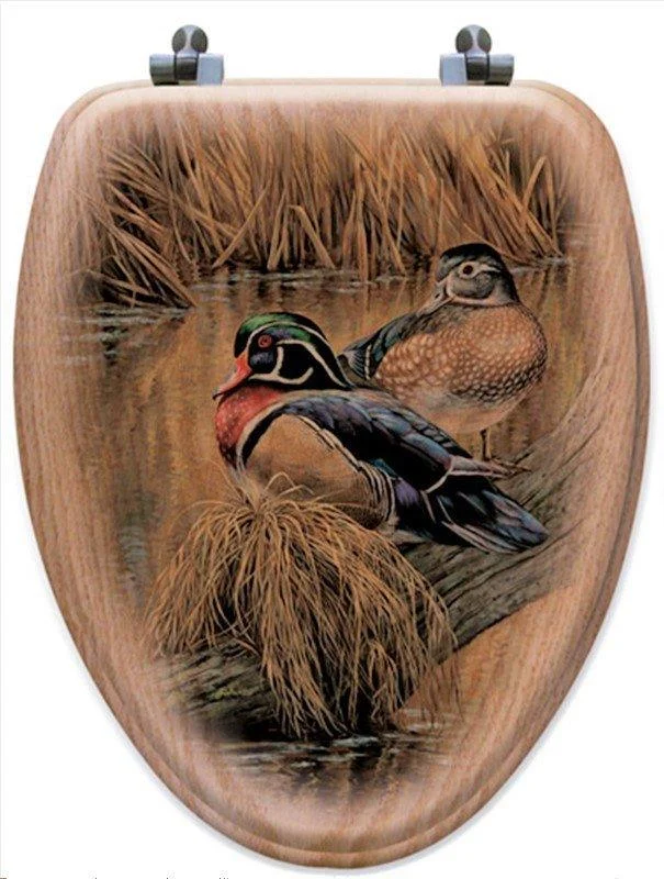 Wood Duck Art Toilet Seats