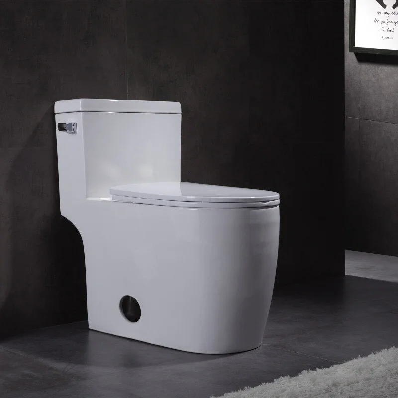 1.28 GPM One-Piece ADA Elongated Toilet, Soft Close Seat Included, 28.7"x16.5"x28.7"