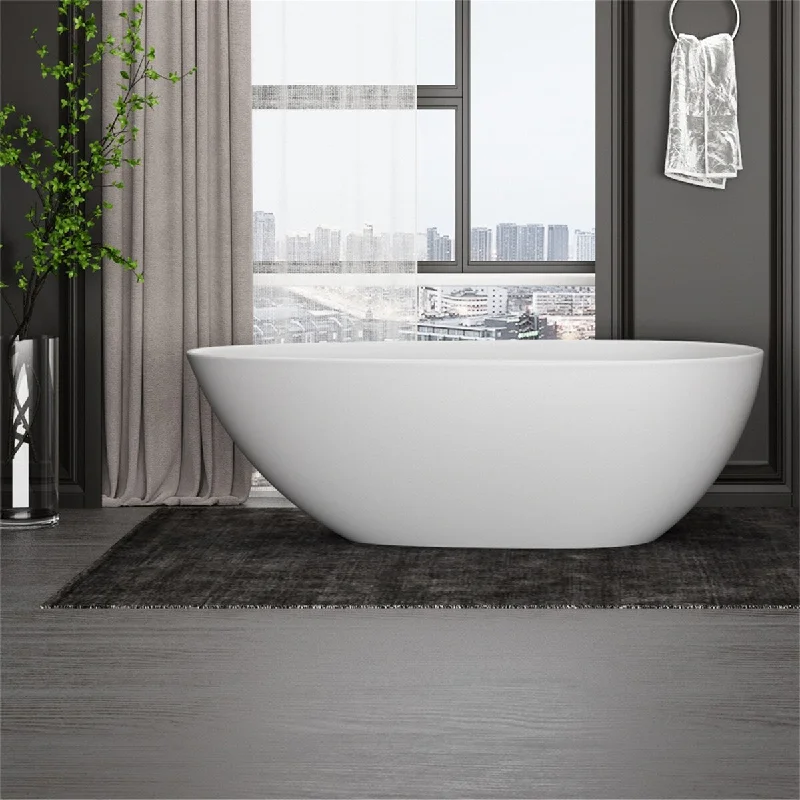 59 inches Solid Surface Freestanding Bathtub - 59 inches