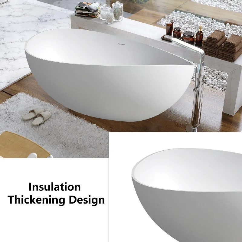 63inch solid surface bathtub for bathroom