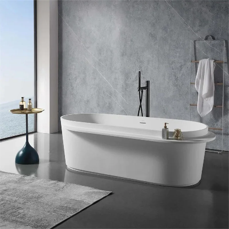 71 inches Solid Surface Freestanding Bathtub - 71 inches