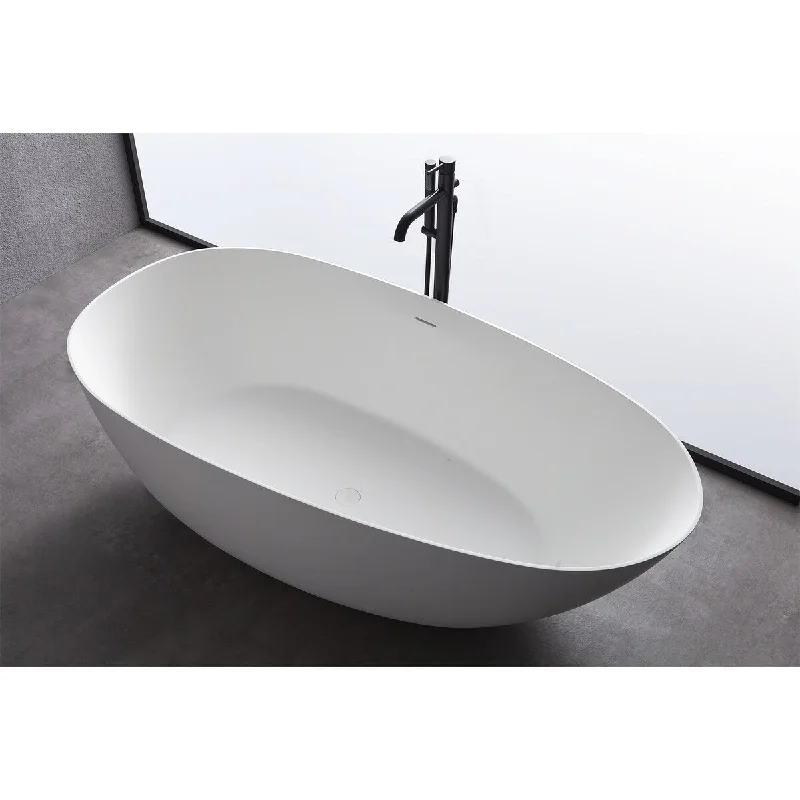 Bathroom,1500mm Small Size Solid Surface Stone Freestand Bathtub