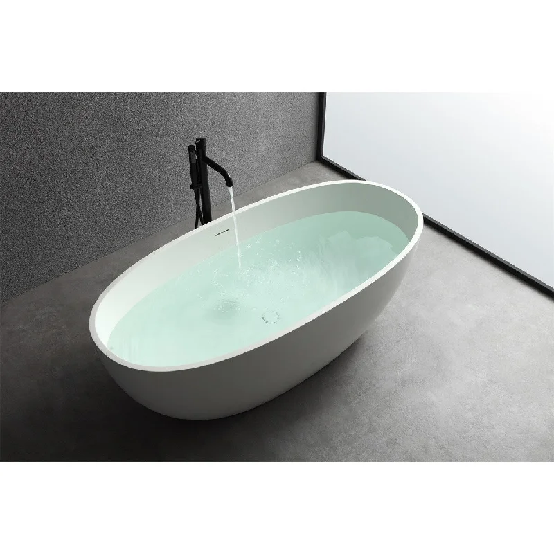 Bathtub,1650mm Freestanding Artificial Stone Solid Surface