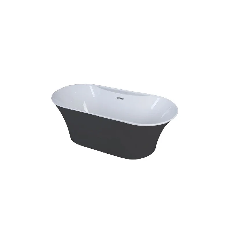 Cecile-BLK Freestanding Bathtub 67" - 67