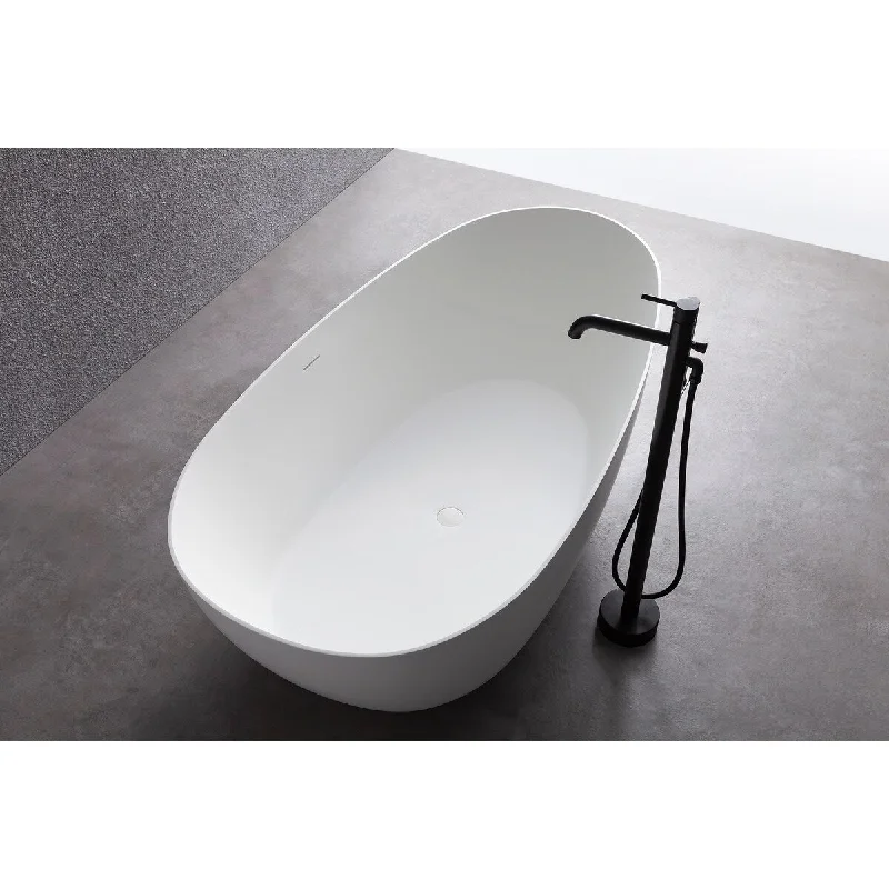 EPOWP 1500mm small size solid surface stone Bathroom freestand bathtub