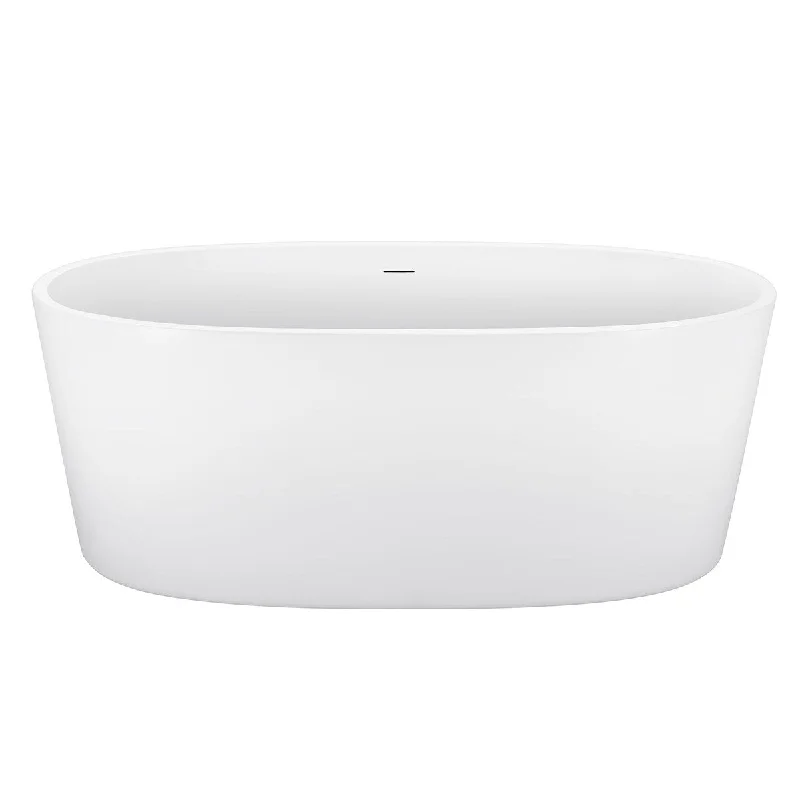 EPOWP 63" Freestanding Bathtub Contemporary Acrylic Soaking Tub