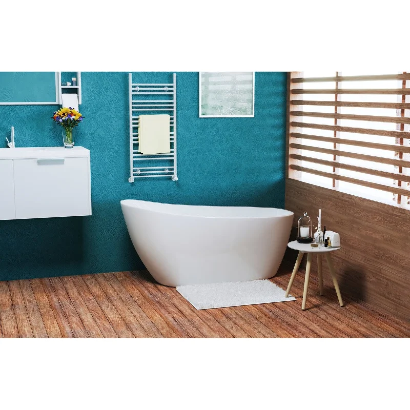 EPOWP Acrylic Alcove Freestanding Soaking Bathtub