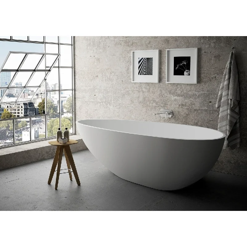 EPOWP Solid Surface Freestanding Bathtub