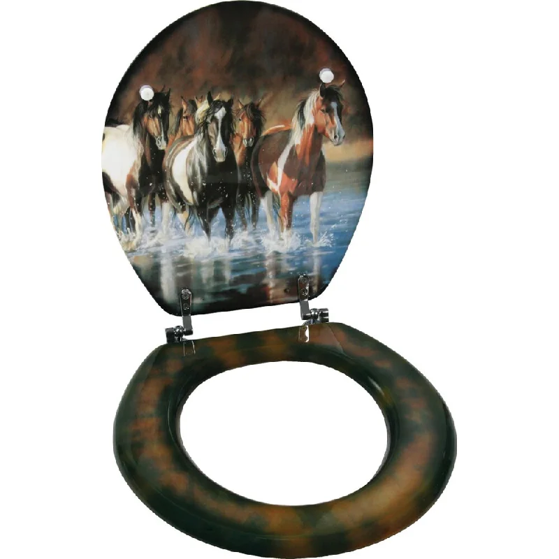 River's Edge 'Horses' Toilet Seat