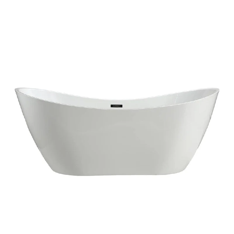 Topanga 6517 70-inch Modern Freestanding Acrylic Bathtub